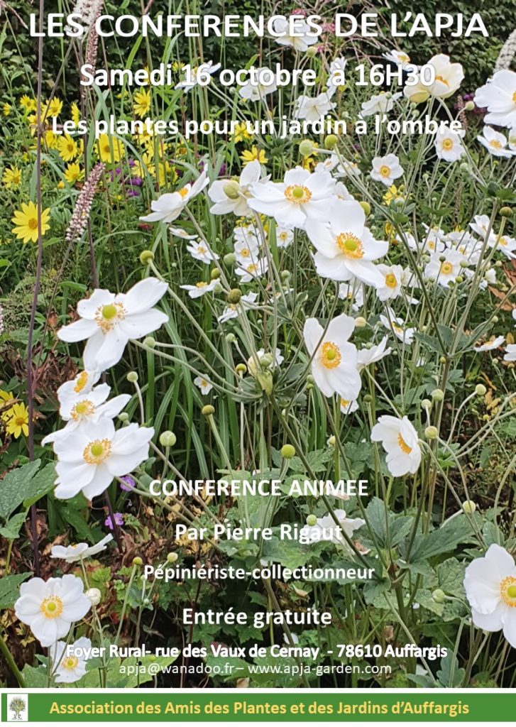 conférence sur les jardins d'ombre au foyer rural d'Auffargis 78610

entrée gratuite